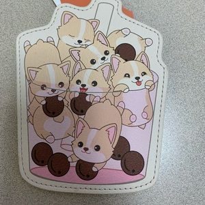 Mad Engine Corgi boba tea card holder